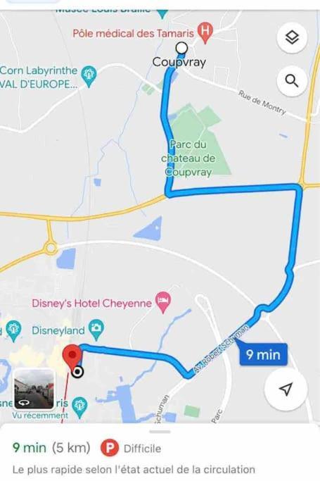 Duplex 6 Personnes Proche Disney A 5 Min En Voiture Coupvray Ngoại thất bức ảnh